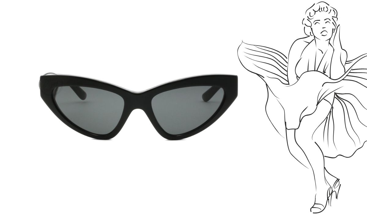 Osvježite svoj stil s Dolce & Gabbana jednostavnim i ženstvenim mačkastim sunčanim naočalama s DG logom na lijevoj ručki.