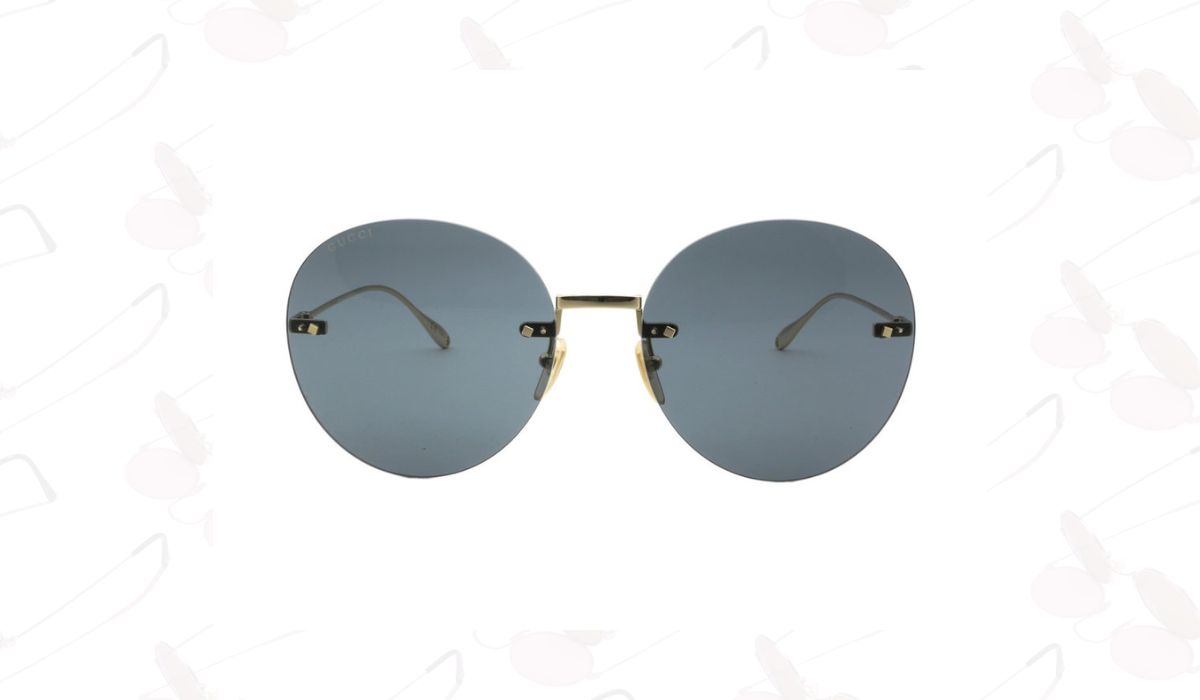Posljednji primjer Gucci izbora okruglih naočala koje bismo naglasili su ove velike, jako jednostavne i bez okvira pa su također vrlo lagane za nošenje.