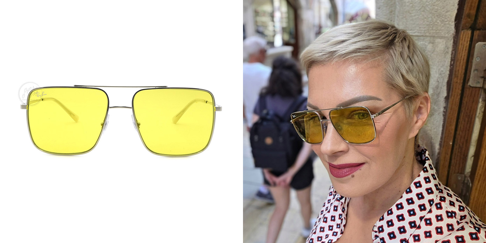 Ray-Ban RB3758 003/6D sunčane naočale sa žutim staklima Optika M Split