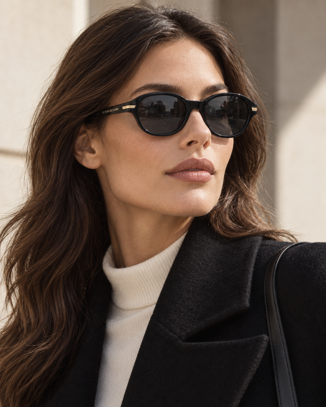 Victoria Beckham VB1024/S 807IR crne ovalne sunčane naočale - Optika M Split